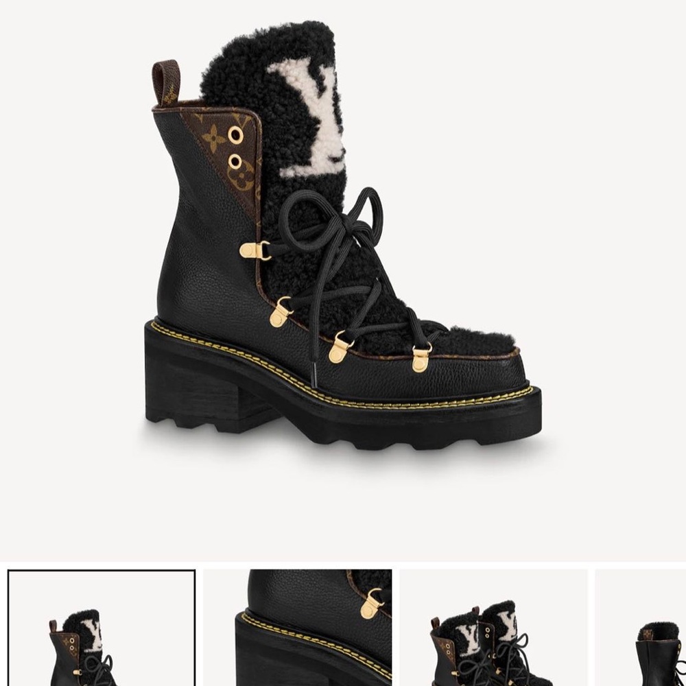 Louis Vuitton beaubourg ankle boot SZ 39.5 NWT